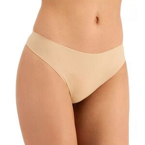 Alfani Women's Laser Cut Thong Underwear Panties Latte NEW Plus Size 2XL‎